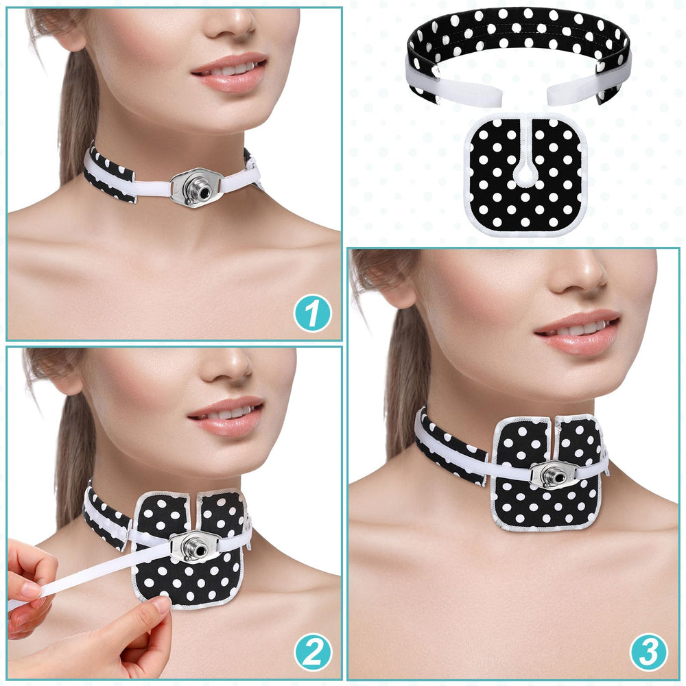 Geiserailie tracheostomy dressing bright color design for quick identification.