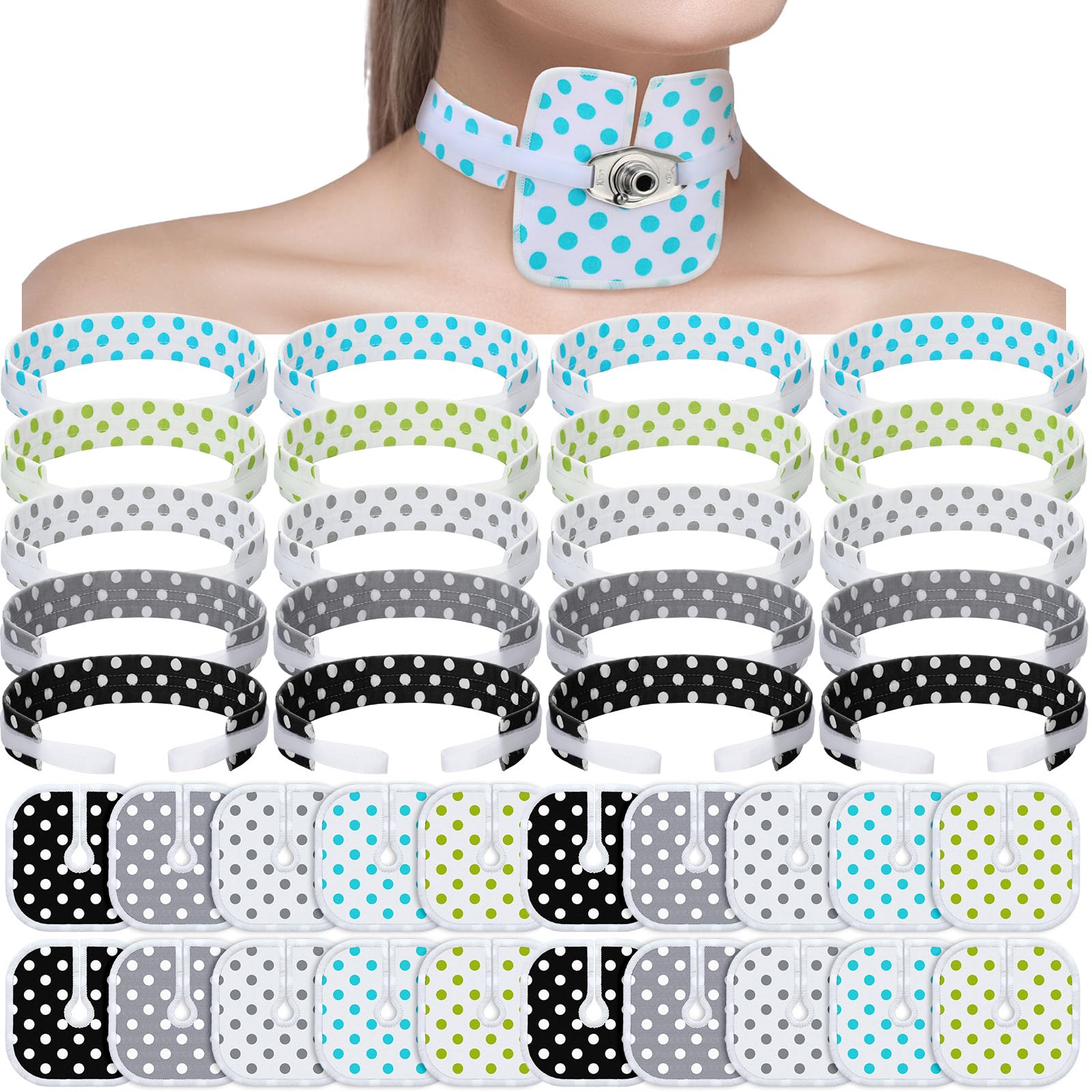 Geiserailie tracheostomy dressing soft-cotton for gentle skin comfort.