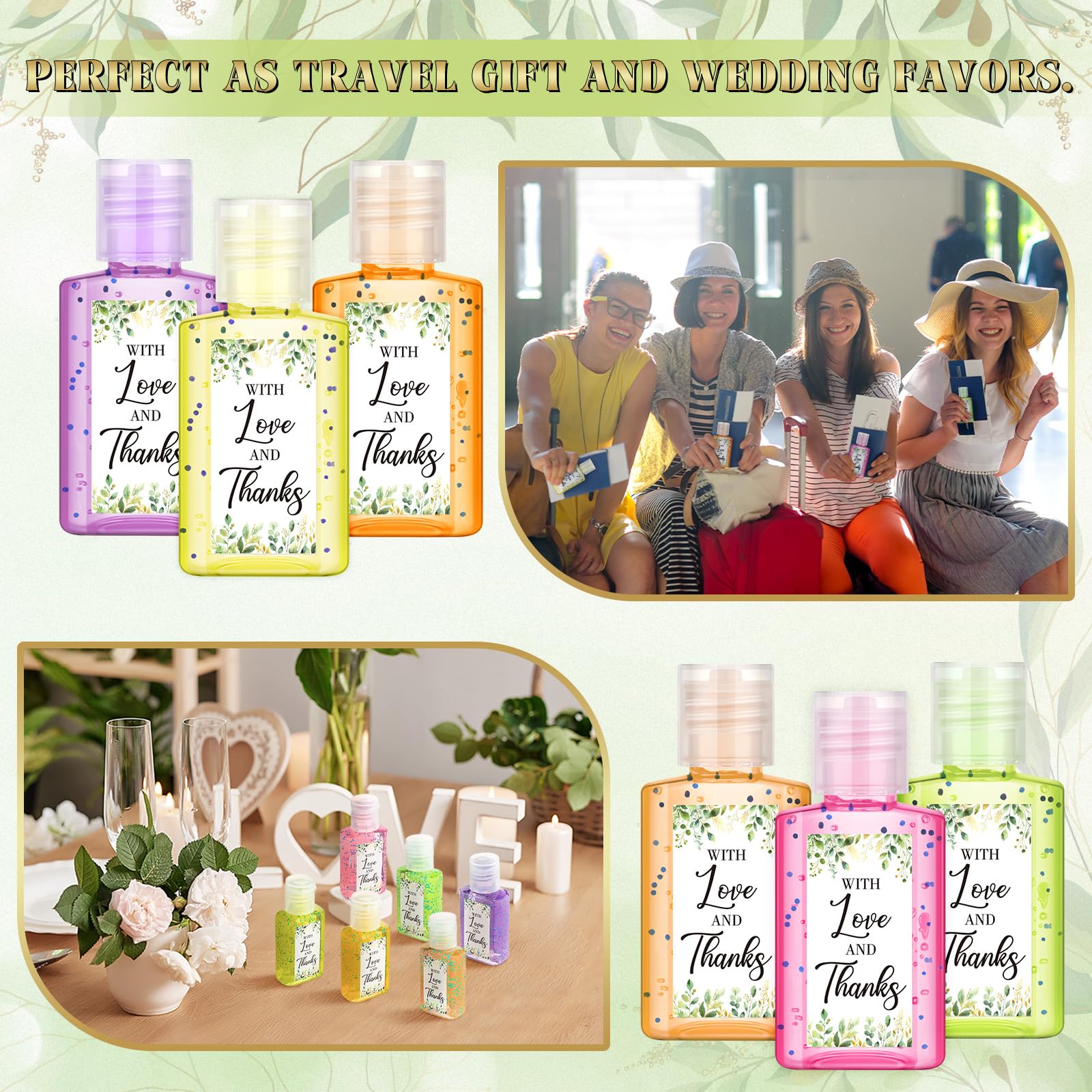 Gejoy cherry blossom sanitizer, delicate guest favor with scent