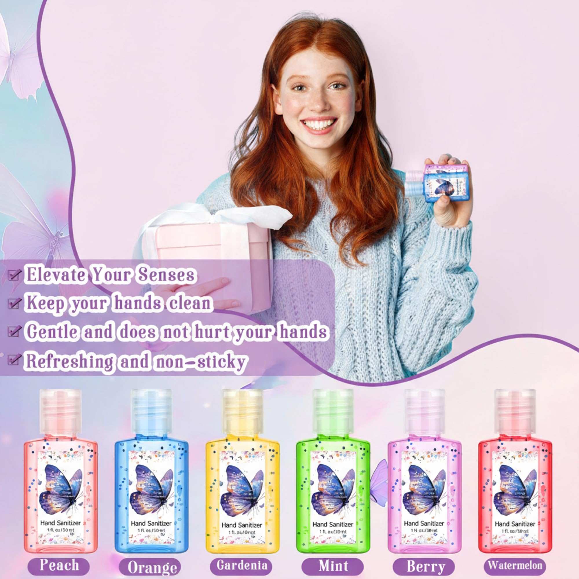 Gejoy berries-scent Bible verse hand sanitizer, ideal stocking stuffers