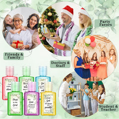 Gejoy travel-size 1 oz hand sanitizer with Bible verse and eucalyptus pattern