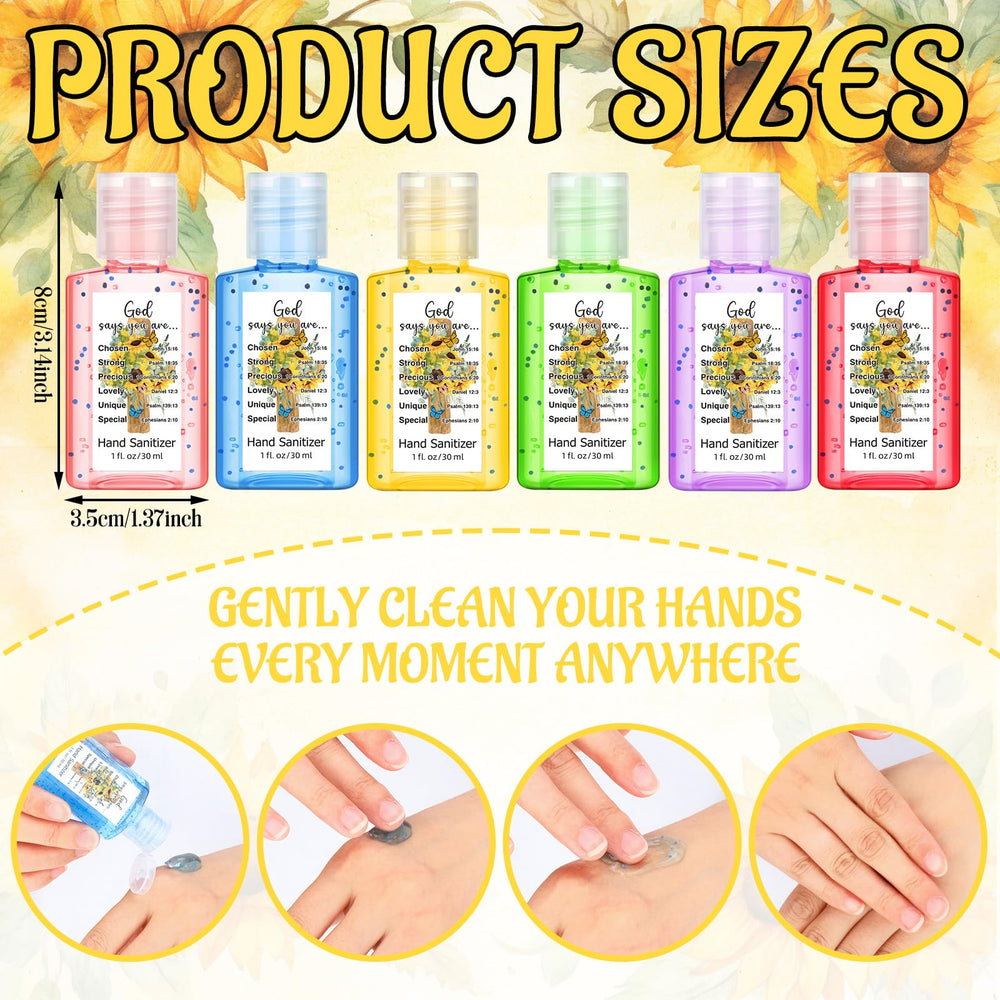 Gejoy Bible verse sanitizer travel size, perfect for stocking stuffers.