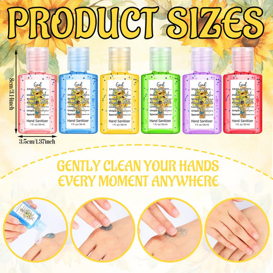 Gejoy Bible verse sanitizer travel size, perfect for stocking stuffers.