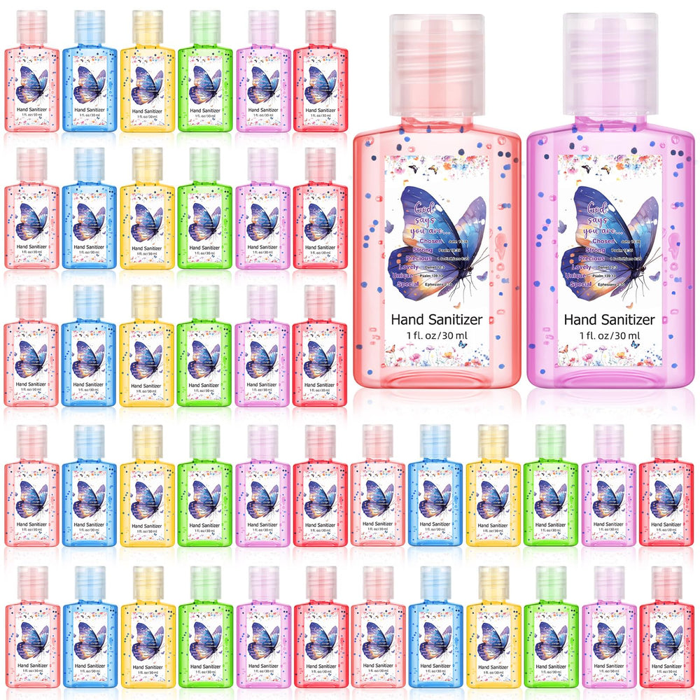 Gejoy butterfly-pattern hand sanitizer with Bible verse for church gifts