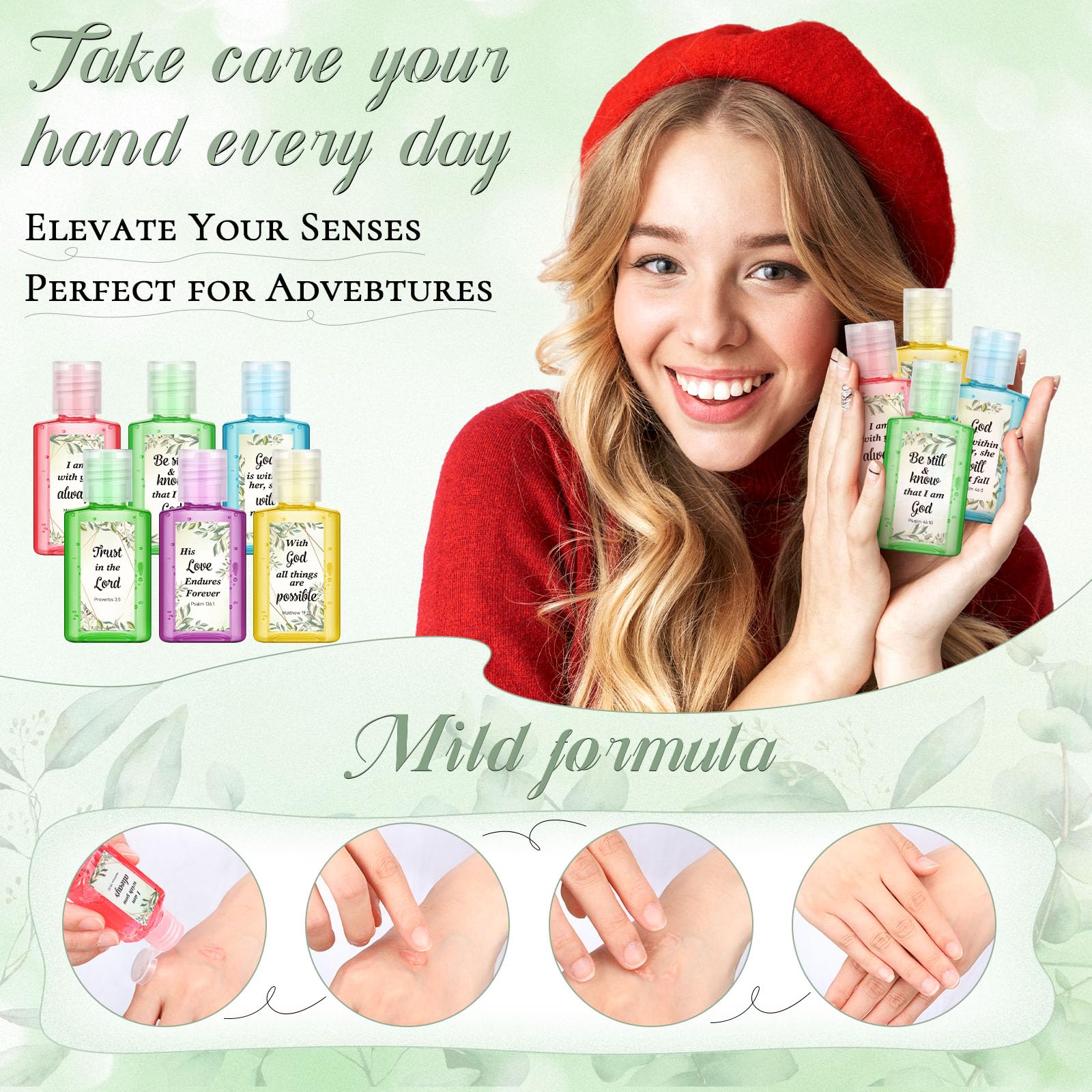 Gejoy church event gift pack hand sanitizer for guests and staff