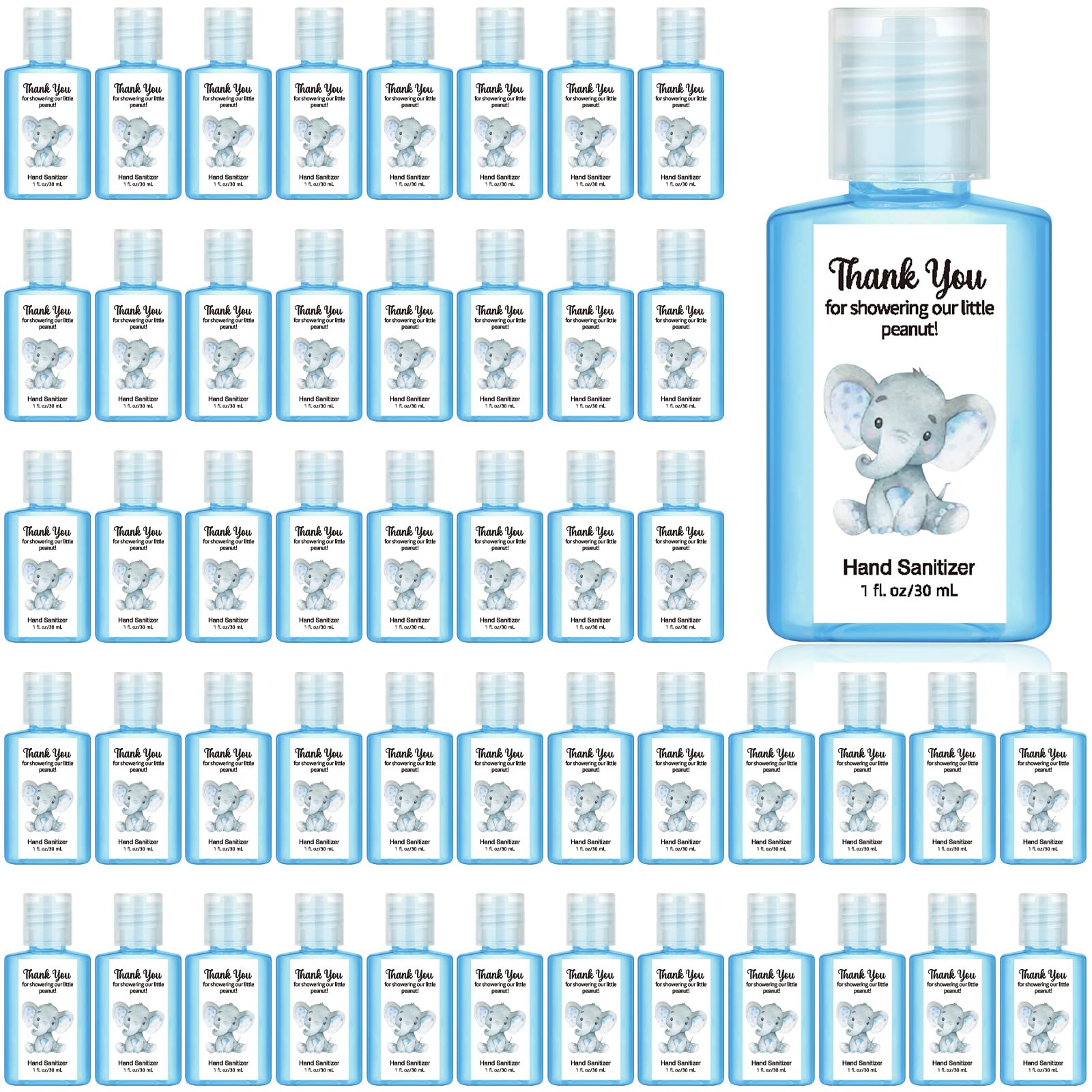 Gejoy baby shower hand sanitizer with elephant pattern keeps guests clean on the go
