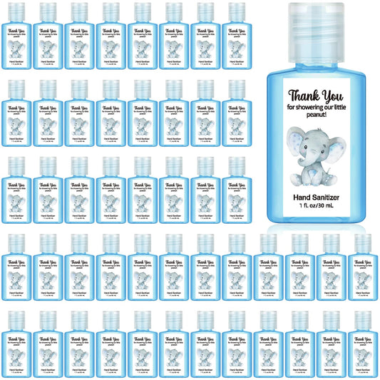Gejoy baby shower hand sanitizer with elephant pattern keeps guests clean on the go