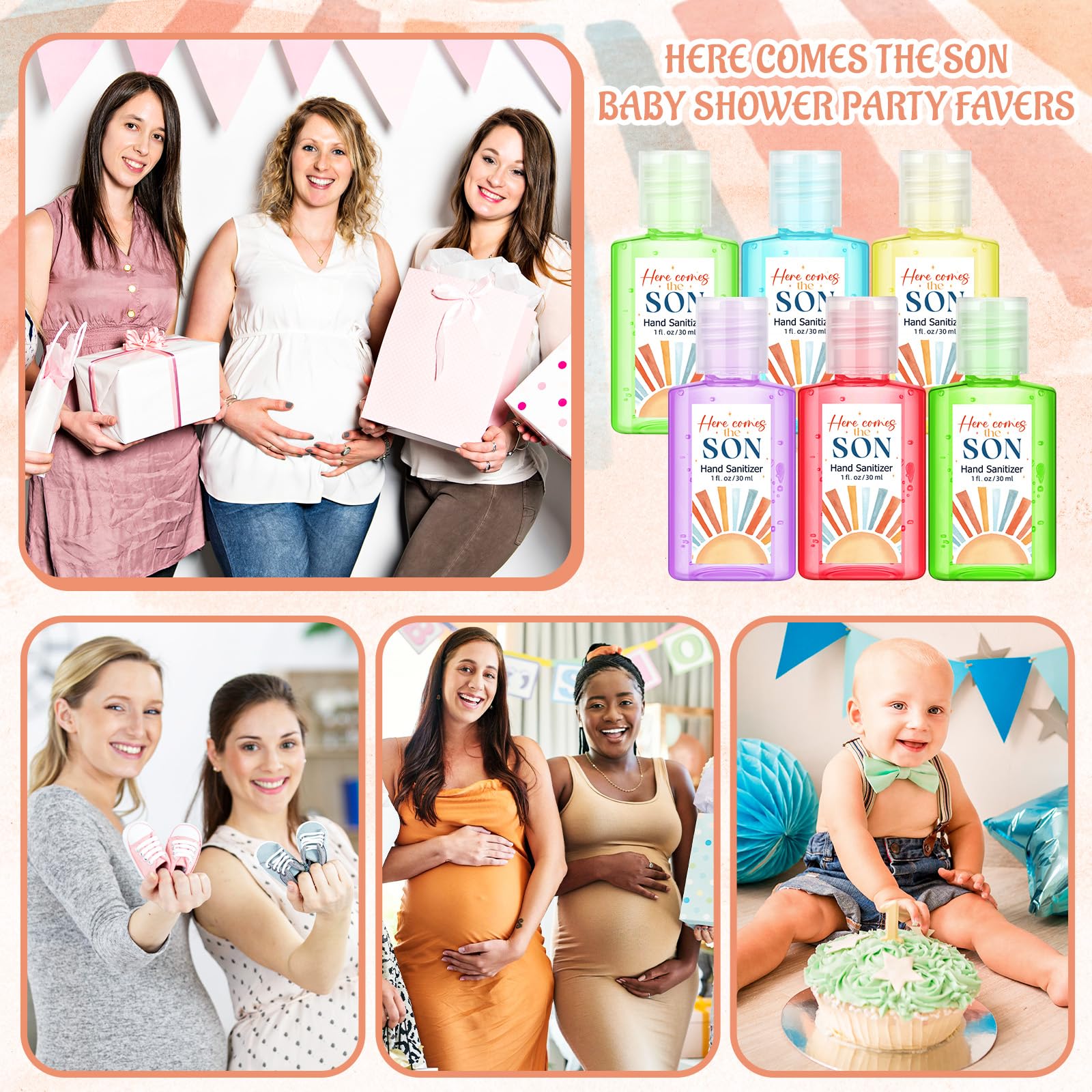 Gejoy giftable baby shower favors double as keepsakes and practical gifts.
