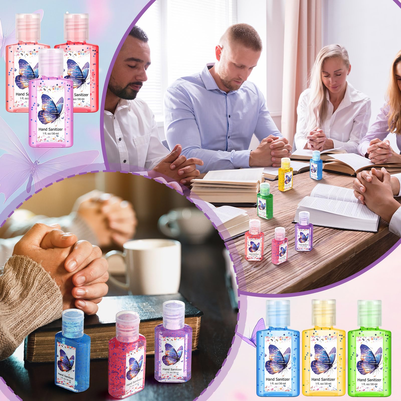 Gejoy mint-scent Bible verse hand sanitizer for travel