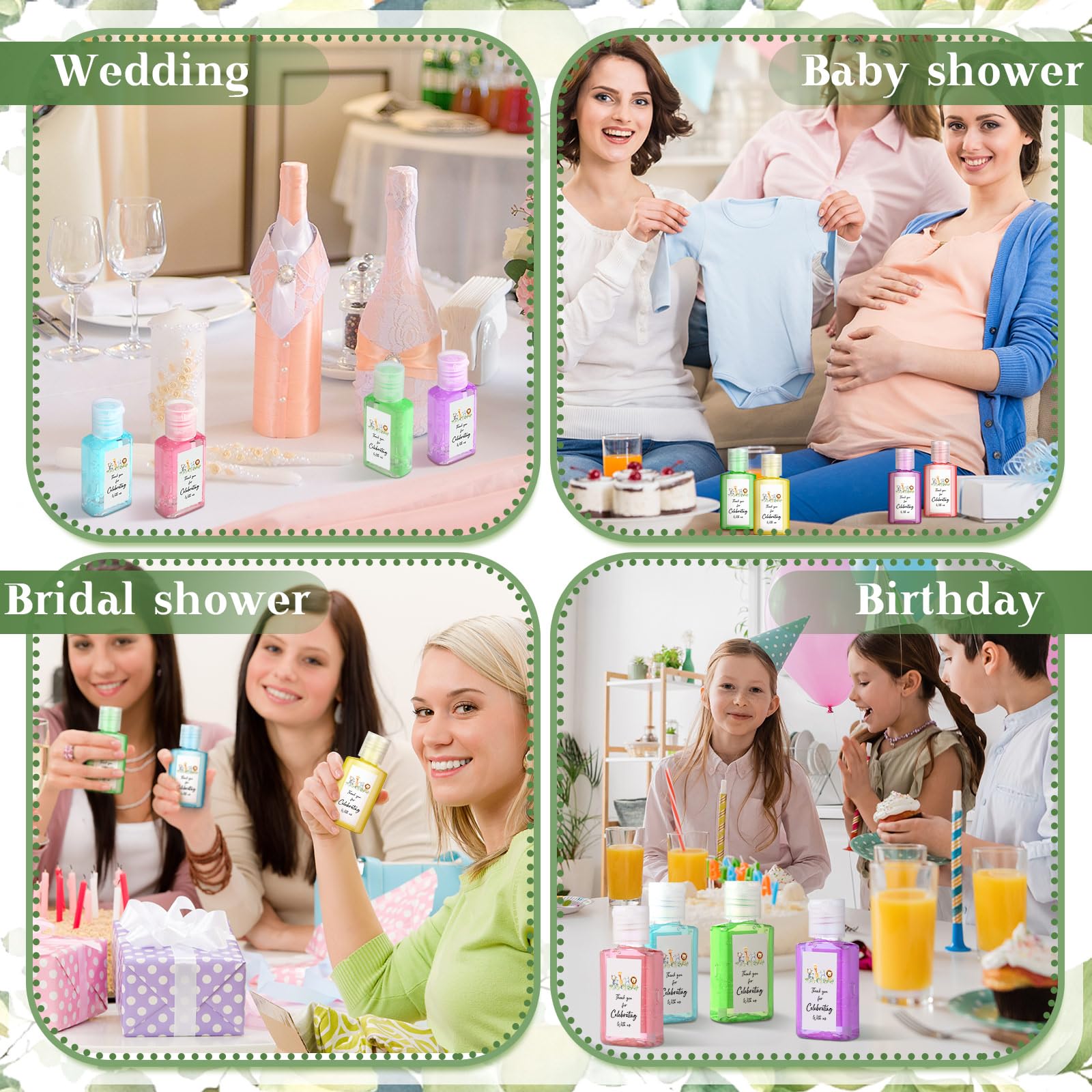 Gejoy jungle animal hand sanitizer as a thoughtful party keepsake