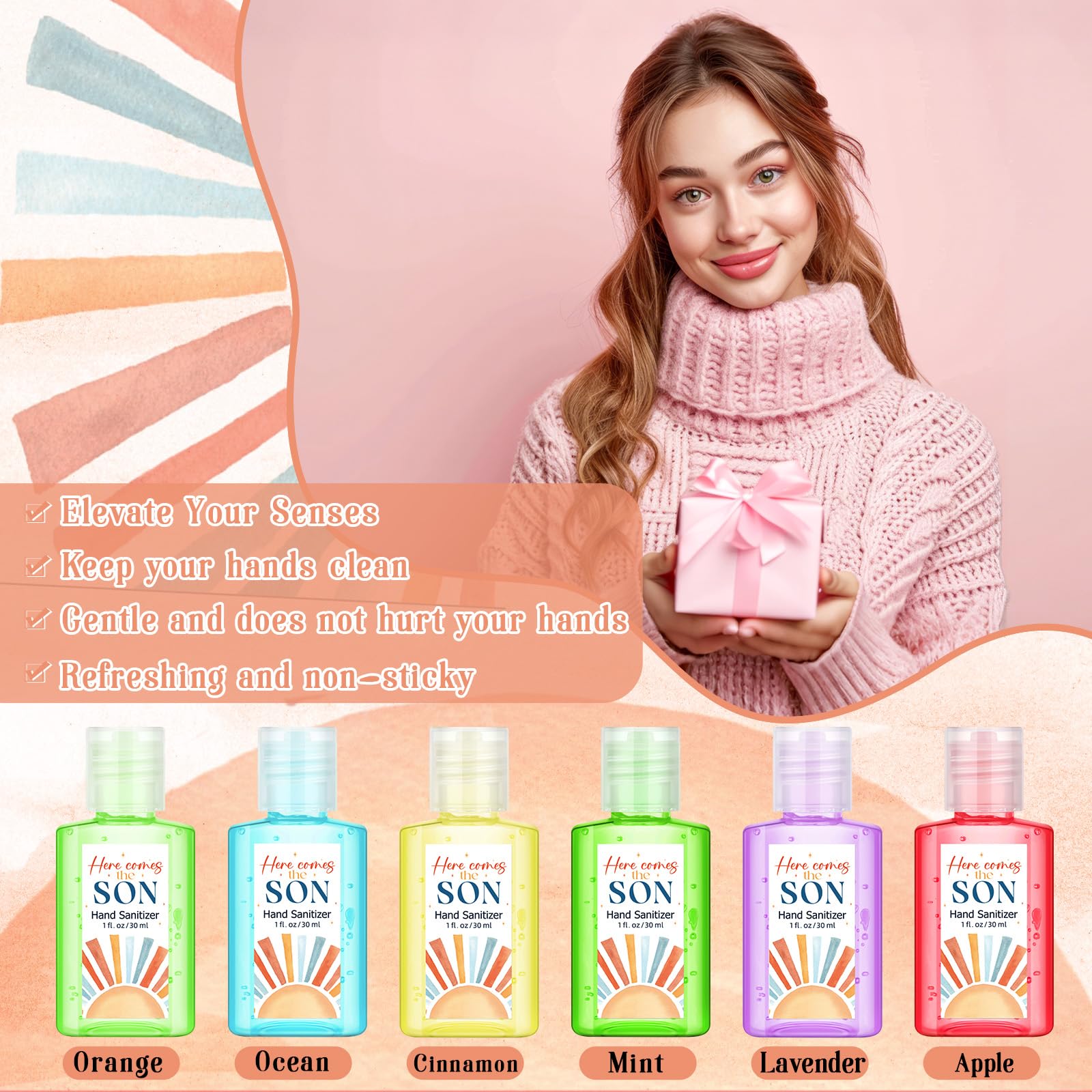 Gejoy pocket-size sanitizer for quick hand cleaning anywhere at events.