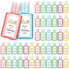 Gejoy safari animal hand sanitizer bottle, 1oz travel size for guests
