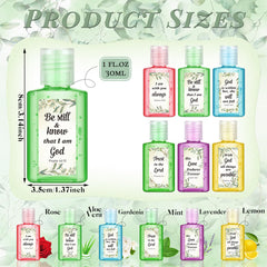 Gejoy six-scent set of Christian hand sanitizers for gifting at celebrations
