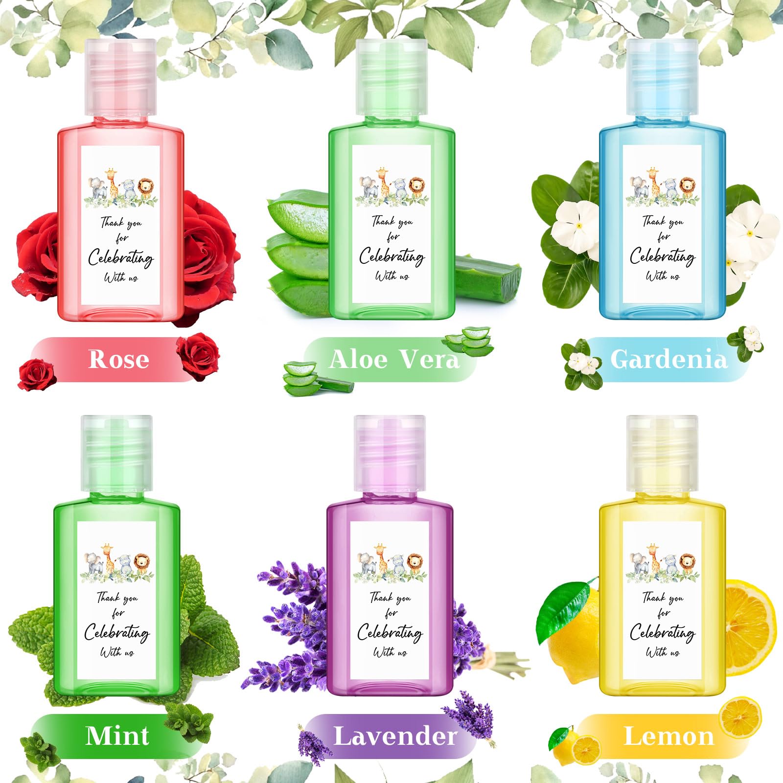 Gejoy thank-you label safari design adds elegance to party favors