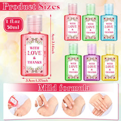 Gejoy travel-size 1oz sanitizer in floral pattern for on-the-go use