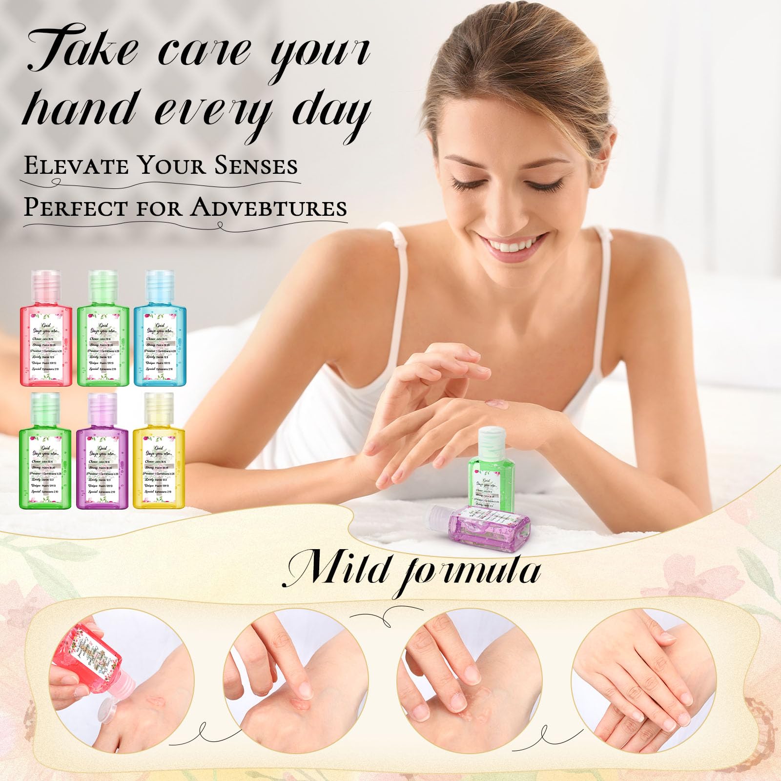 Gejoy travel-size hand sanitizer, pocket-friendly for on-the-go use