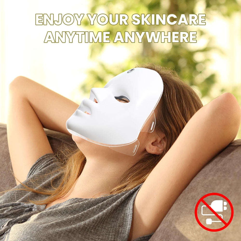gelpal 7-1 colors red light mask white color option adds stylish home aesthetic