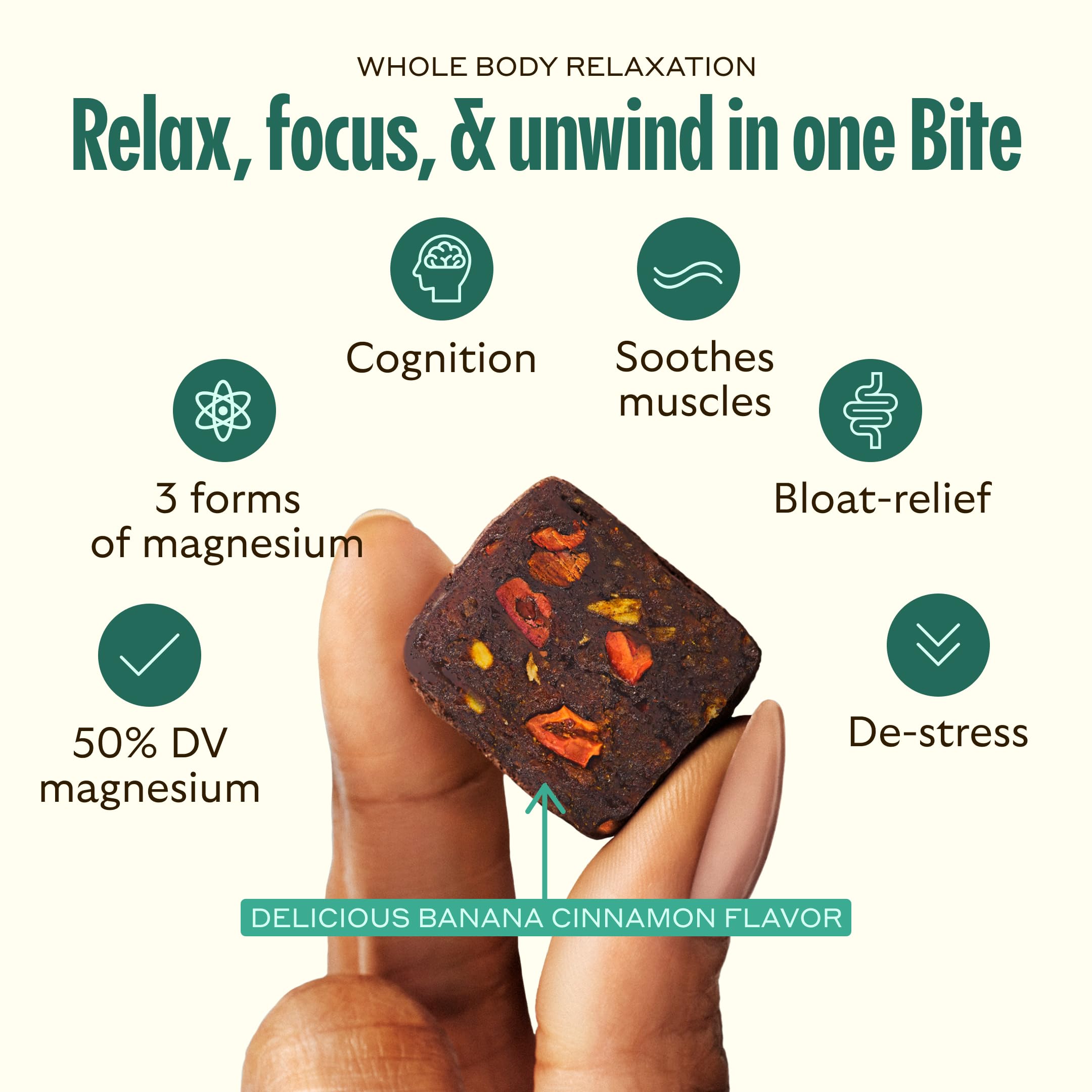 GEM Calm Bite ingredients include lemon balm for cognition and mood