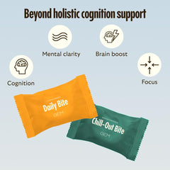 GEM Cognition Bundle bottle front showcases vegan bites for daily focus.