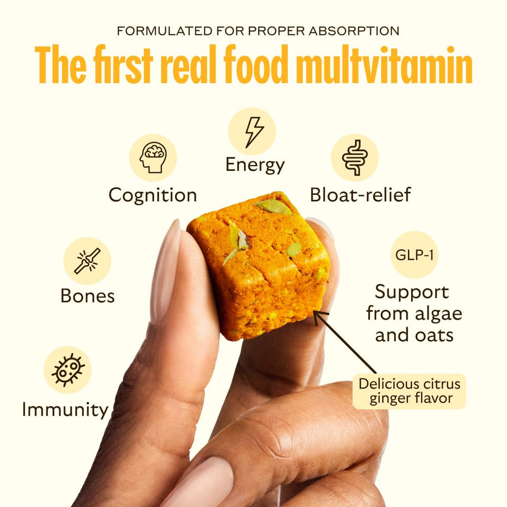 Ingredient blend of GEM Daily Bite emphasizes plant-based vitamins and minerals