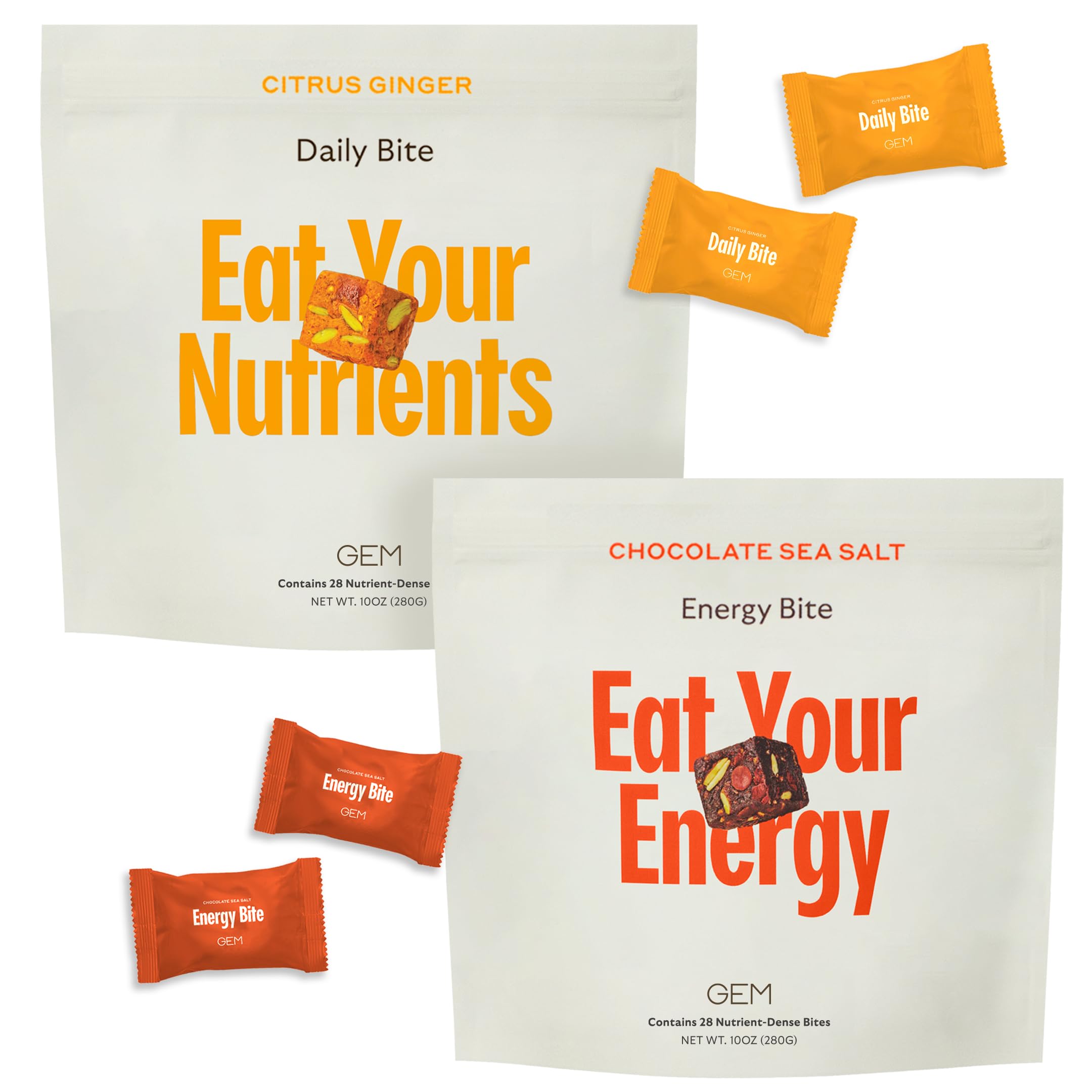 GEM Daily Bites Bundle Pack shows real-food nutrition for appetite support and metabolism.