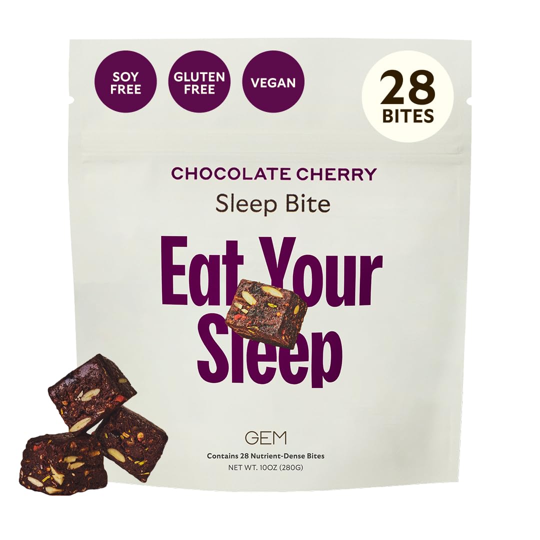 GEM Sleep Aid packaging displays melatonin-free bites for calm evenings.
