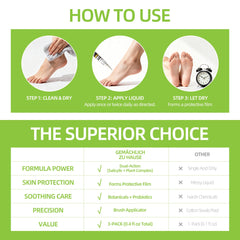 Geme4chlich Zu Hause precision brush applicator enables targeted, mess-free use.