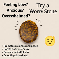 GEMSCITE worry stones with pouch for portable calm anywhere.