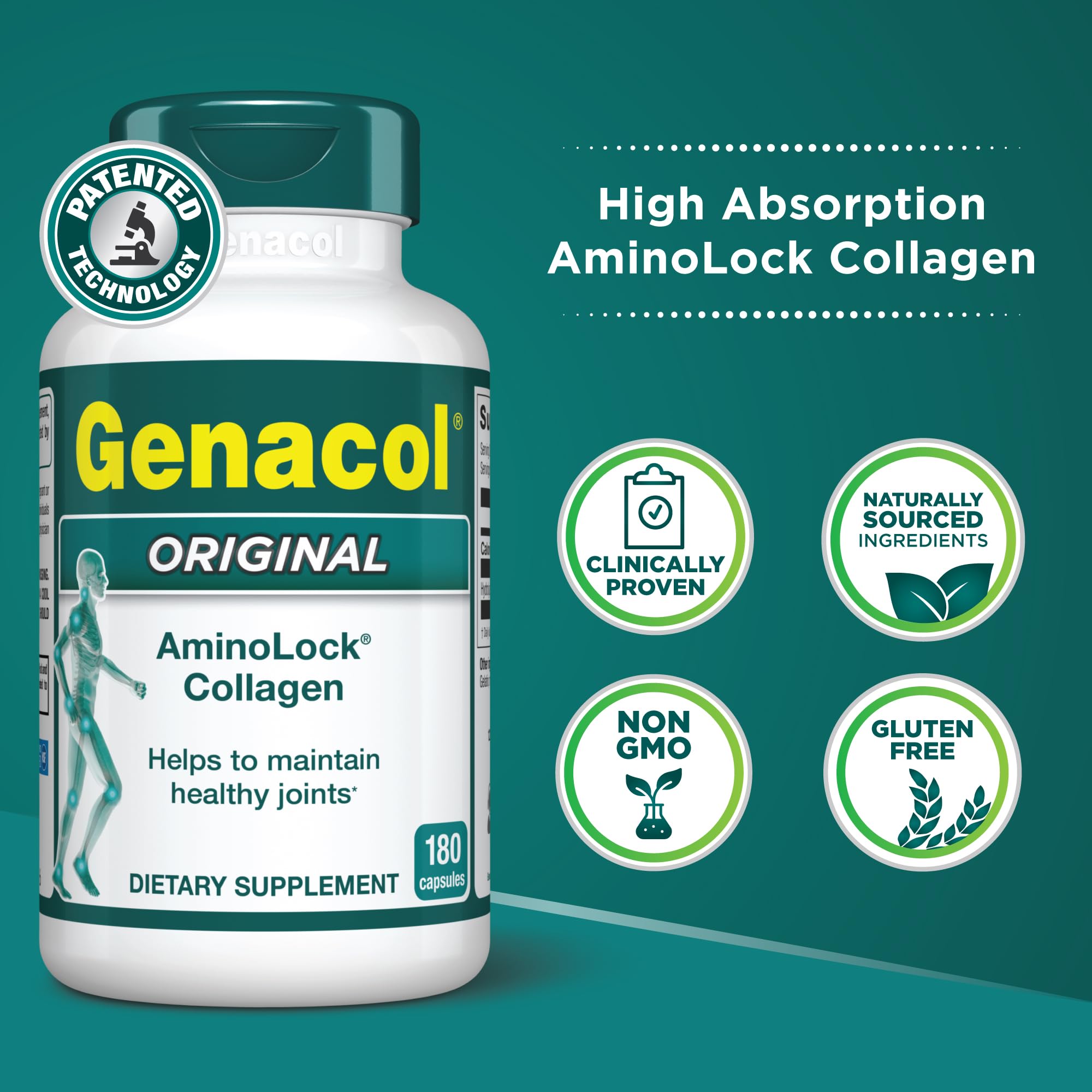 Genacol Original bottle on kitchen counter ready for daily use