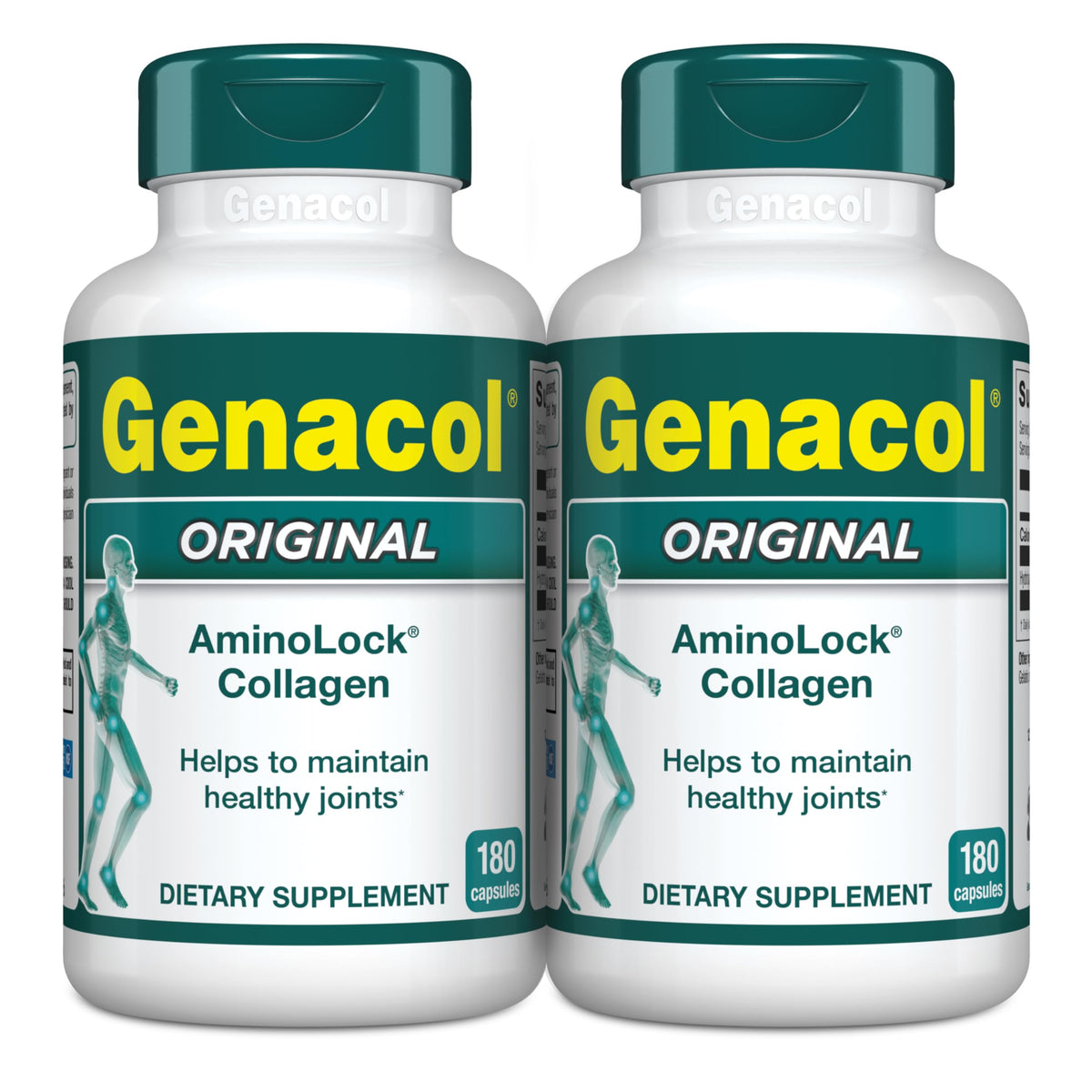 Genacol Original collagen bottle front promoting joint support