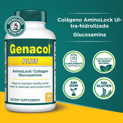Genacol Plus bottle pour shot emphasizes seamless daily use
