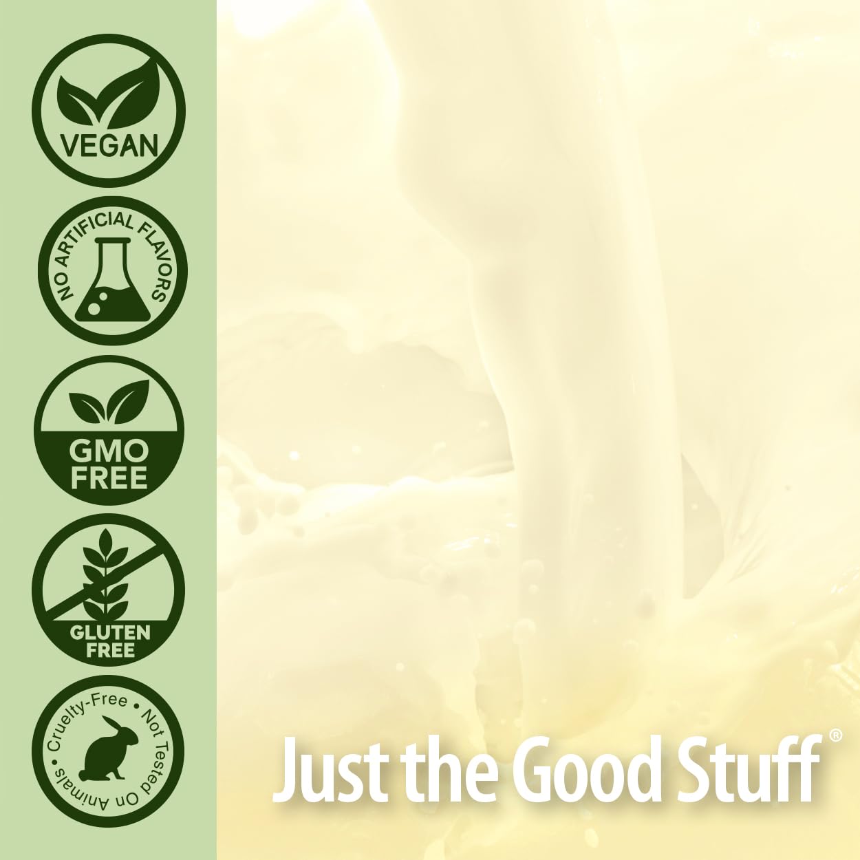 Unflavored powder dissolves easily for versatile nutrition in drinks.