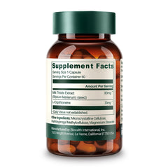 GeneIII L-Ergothioneine capsules close-up on a clean surface for daily energy and balance.