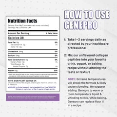 GENEPRO GEN. 3 serving scoop in tub for convenient use.