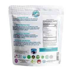 GENEPRO GEN. 3 unflavored protein powder jar highlighting high absorption and zero sugar