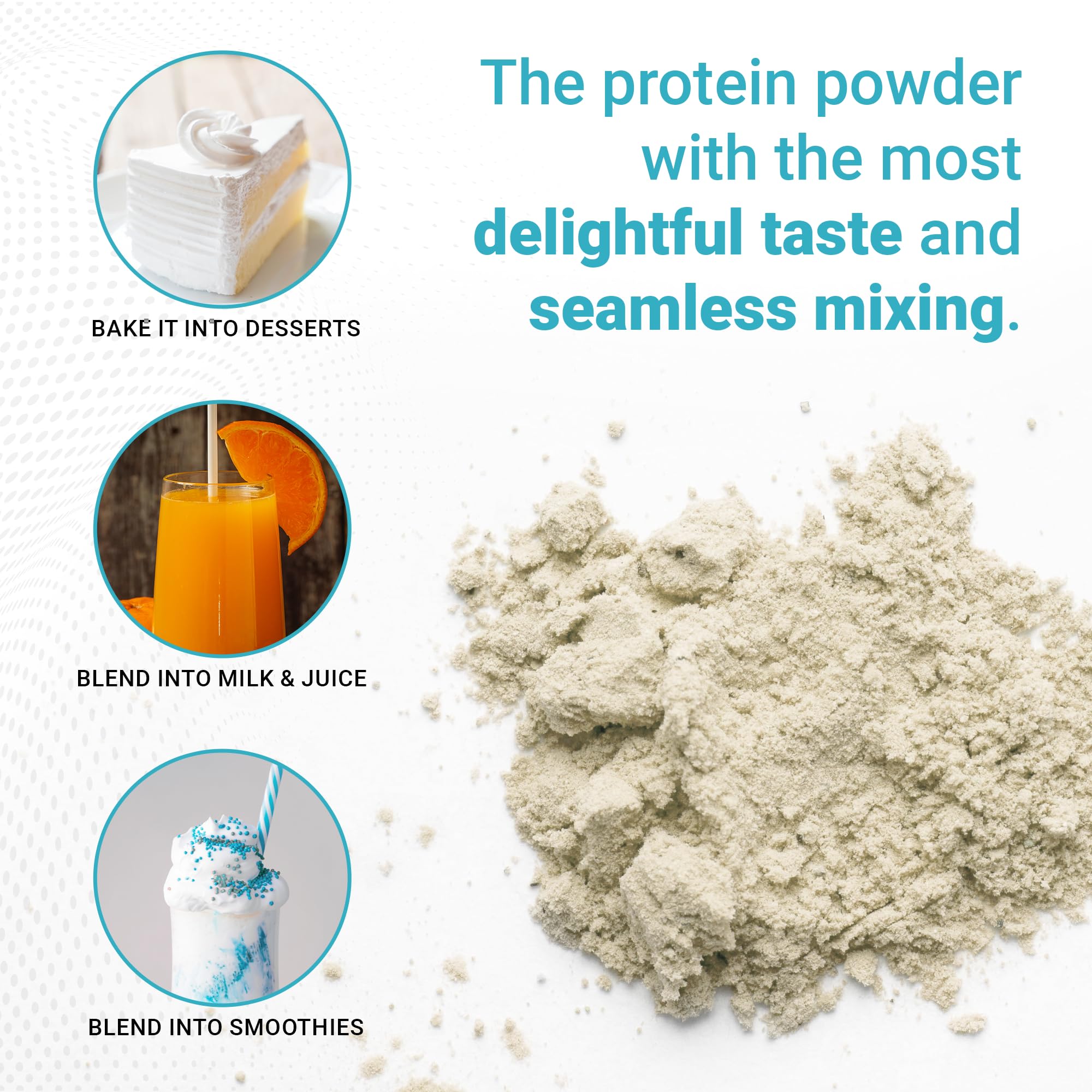 GENEPRO GEN. 3 unflavored protein scoop ready for use