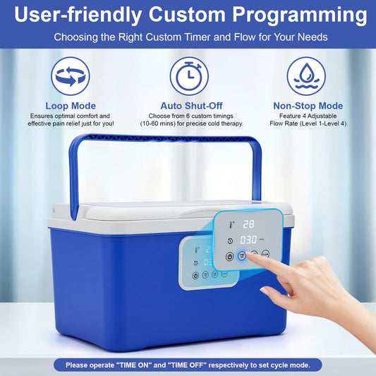 GENERAL ARMOR 13-quart ice reservoir keeps cold therapy ready for extended sessions