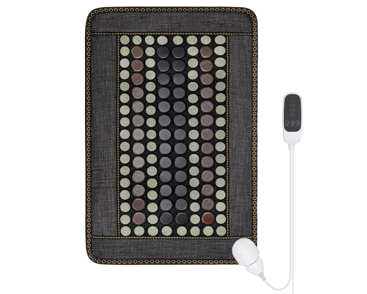General Armor infrared heating pad provides broad back coverage for soothing warmth.