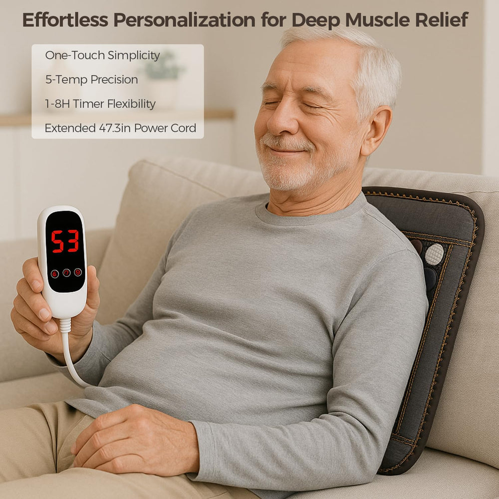 General Armor pad offers 8 heat levels for personalized comfort and targeted relief