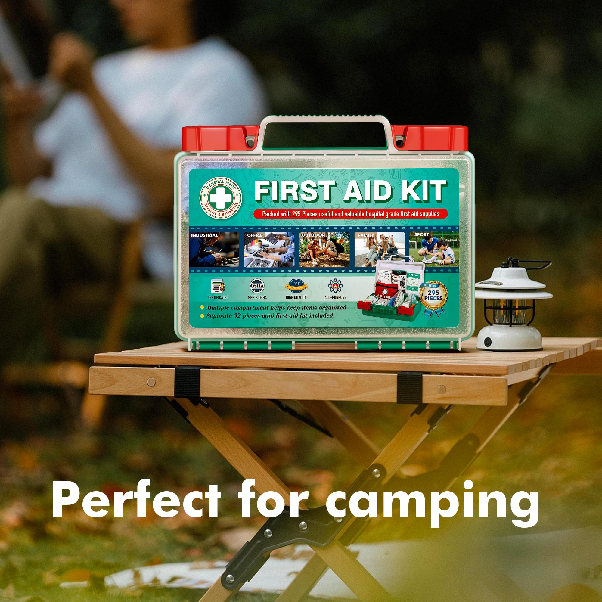 General Medi compact portable first aid kit suitable for car and office