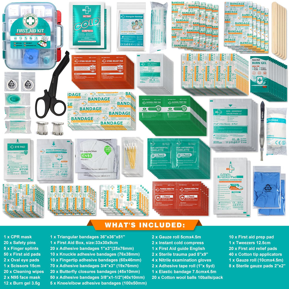 General Medi hardcase first aid kit closed-latch view emphasizes durable storage