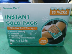 General Medi Instant Ice Pack disposable design, convenient for quick use.