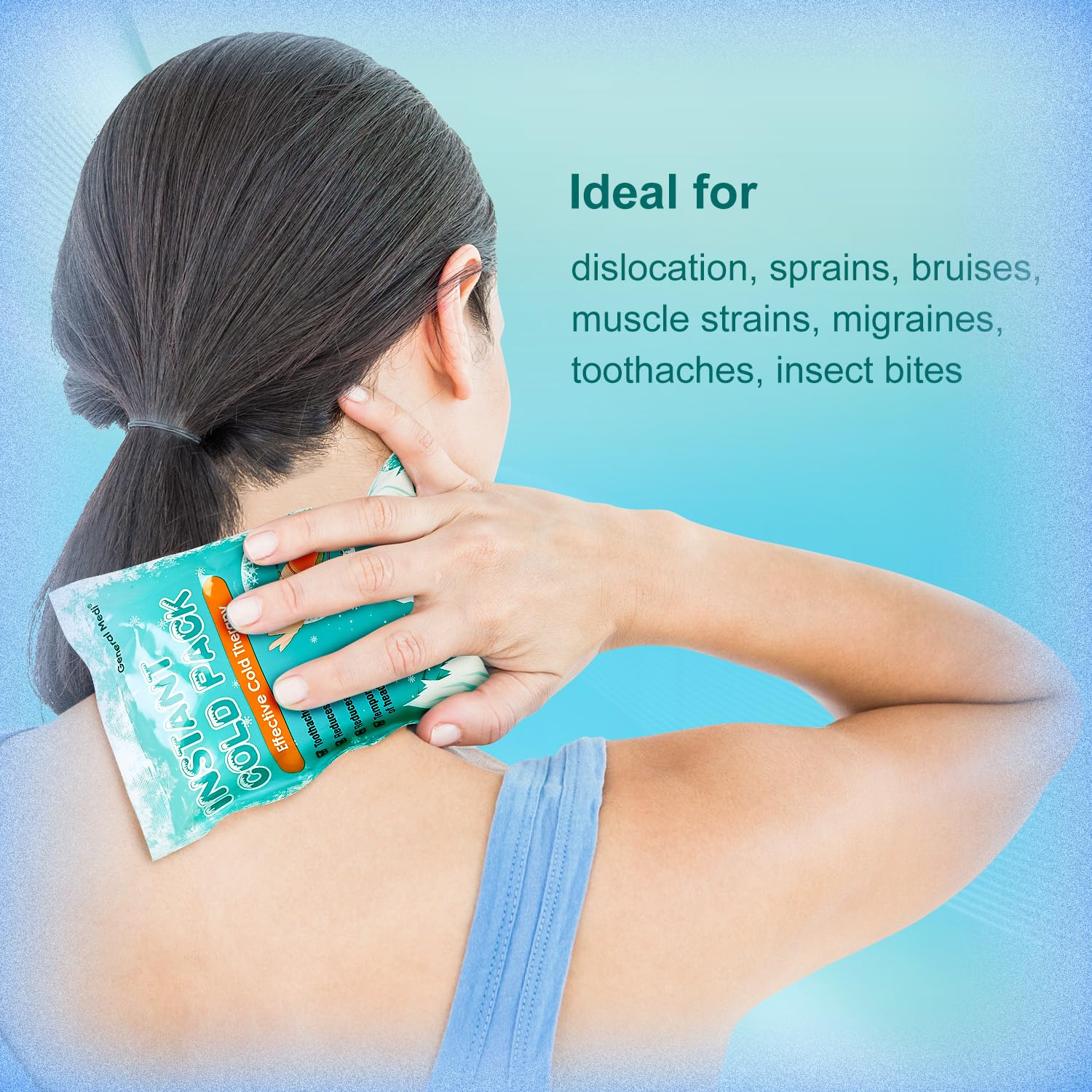 General Medi ice pack applied to shoulder for post-workout relief
