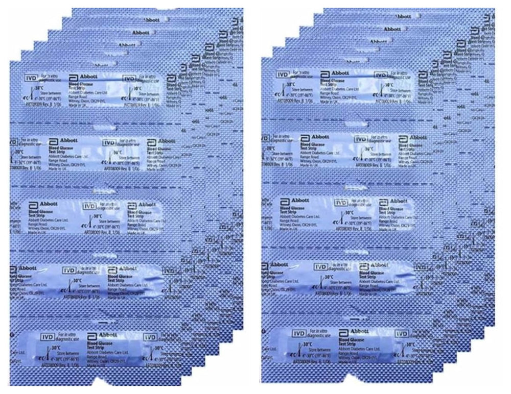 Generic 100 Strips Precision Blood Glucose test strip for convenient home monitoring.