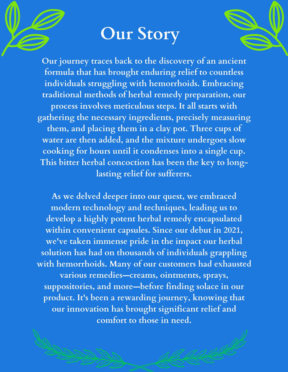 Generic 7Days hemorrhoid detox formula testimonials highlight trust and shared experiences.