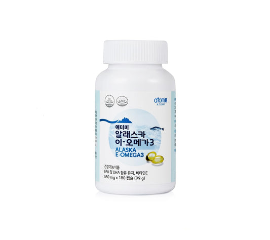 Generic Alaska E-omega3 bottle-front highlighting premium fish oil for daily wellness.