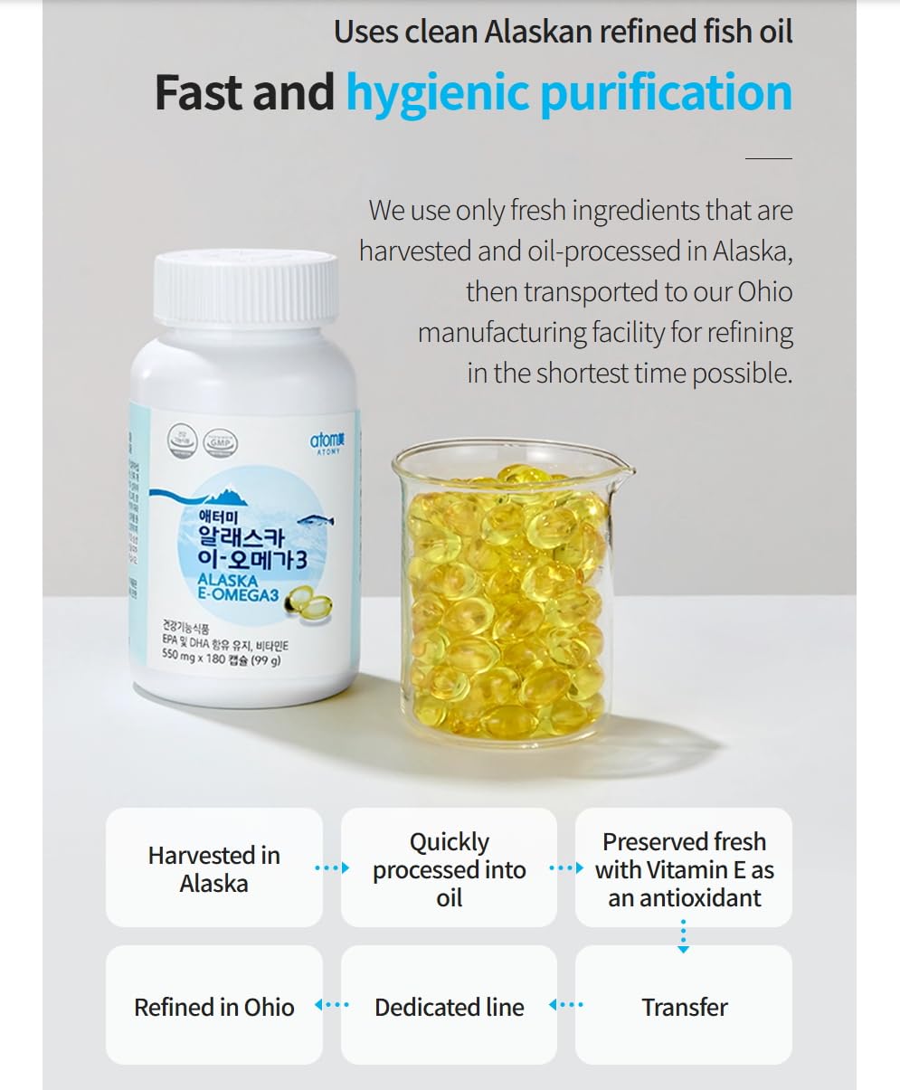 Generic Alaska E-omega3 freshness packaging signals sustainable sourcing.