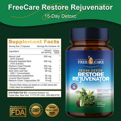 Generic aloe vera detox leaves with capsules illustrating natural cleansing option