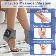 Generic Ankle Massager with heat levels and control panel for customizable comfort