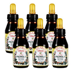 Generic Apiario Silvestre propolis bottle pour demonstrates easy dosing for daily use